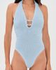 Hunza G Hunza G Adriana Beaded Swim One Piece METALLIC ICE BLUE One - 2