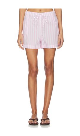 Hunza G Hunza G Cabana Stripe Embroidered Shorts