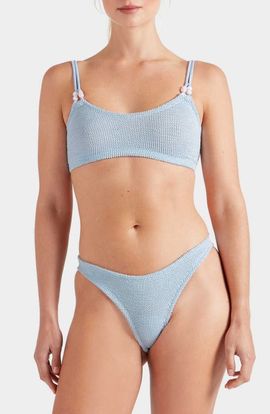 Hunza G - Purple Square Neck Swimsuit