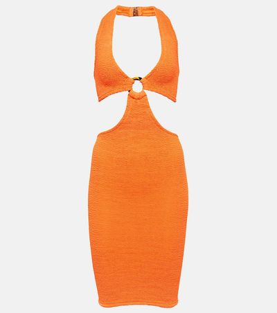 Hunza G Hunza G Cecile cutout minidress