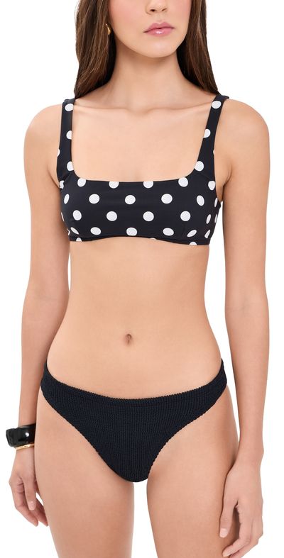 Hunza G Hunza G Colette Bikini Set Black/Polka Dot