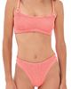Hunza G Hunza G Crinkle Bikini Set Metallic Coral One - 1