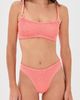 Hunza G Hunza G Crinkle Bikini Set Metallic Coral One - 2