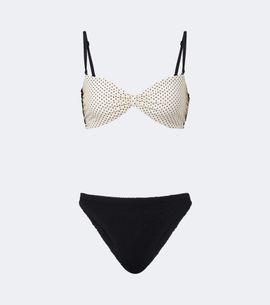 Hunza G Hunza G Delphine polka-dot reversible bikini