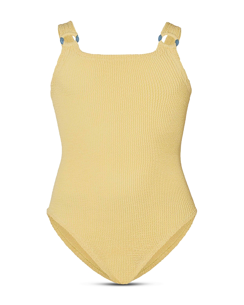Hunza G Hunza G Girls' Domino Crinkle One Piece Swimsuit