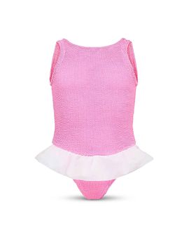 Hunza G Hunza G Girls' Duo Denise Crinkle Swimsuit