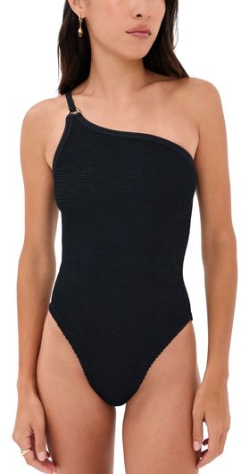 Hunza G Hunza G One Shoulder Swimsuit Black One