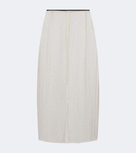 Hunza G Hunza G Polka-dot sheer midi skirt