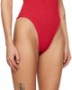 Hunza G Hunza G Red Tonal Hoops Domino Swimsuit - 2