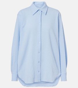 Hunza G Hunza G Resort oversized seersucker shirt