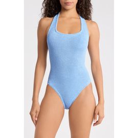 Hunza G Hunza G Sandy Coverage Halter One-Piece Swimsuit