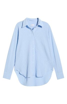 Hunza G Hunza G Seersucker Button-Up Top