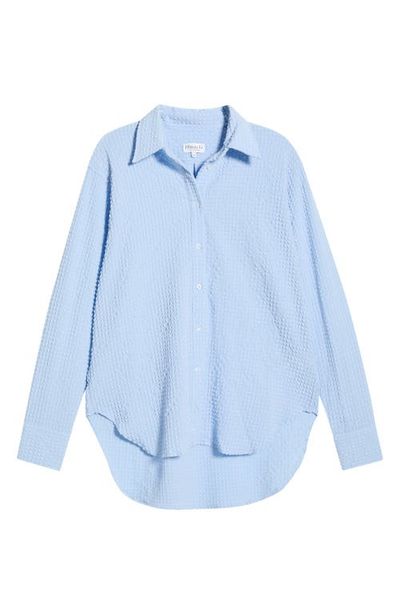 Hunza G Hunza G Seersucker Button-Up Top