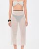 Hunza G Hunza G Sheer Polka-Dot Skirt Vanilla Polka Dot Crepe - 5