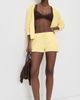 Hunza G Hunza G Terry Zip Up Butter - 5