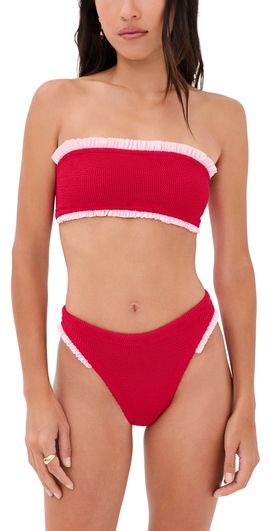 Hunza G Hunza G Tracey Bikini Set Red/Pink One