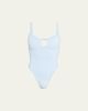 Hunza G Mia Beaded Keyhole One-Piece Swimsuit - 1