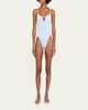 Hunza G Mia Beaded Keyhole One-Piece Swimsuit - 2