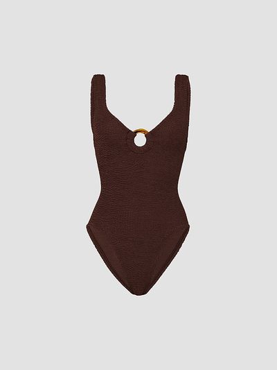 Hunza G Women's Celine Metallic One-Piece Swimsuit