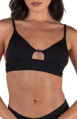 Hurley Hurley Cutout Bralette Bikini Top