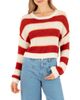 Hurley Hurley Delta Striped Cropped Open Knit Sweater - 1