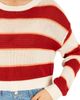Hurley Hurley Delta Striped Cropped Open Knit Sweater - 3