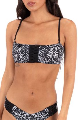 Hurley Hurley Ikat Palm Bandeau Bikini Top