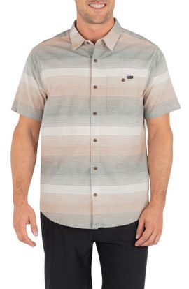 Hurley Hurley Lido Stripe Short Sleeve Button-Up Shirt
