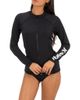 Hurley Hurley Oao Zip Front Long Sleeve Rashguard - 1
