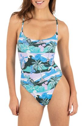 Hurley Hurley Seven Seas Reversible Cheeky One-Piece Swimsuit