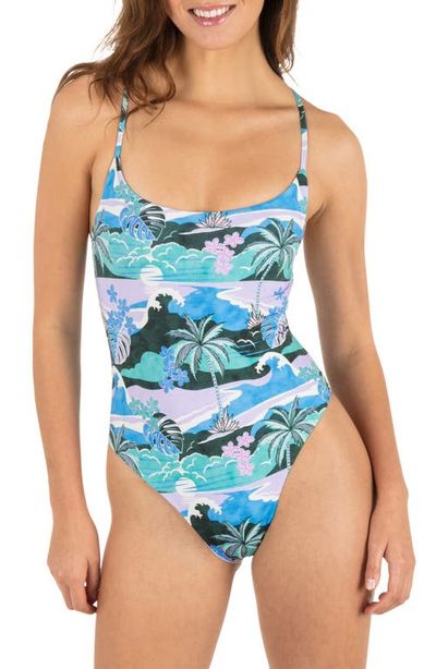 Hurley Hurley Seven Seas Reversible Cheeky One-Piece Swimsuit