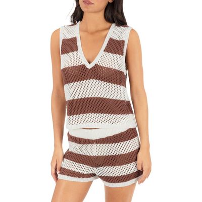 Hurley Hurley Stripe Cover-Up Sleeveless Top