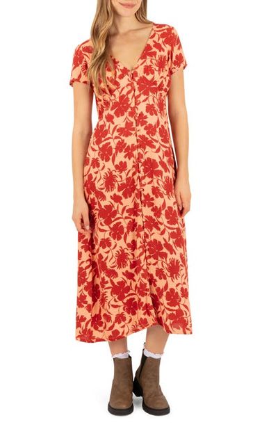 Hurley Hurley Sunset Floral Midi Dress