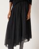 Hush Hush Asymmetrical Flocked Spot Skirt - 1