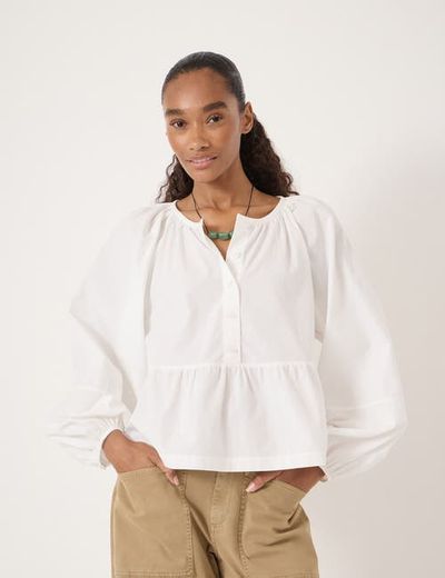 Hush Hush Beck Cotton Peplum Blouse