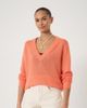 Hush Hush Coralie Linen Blend V-Neck Jumper - 1