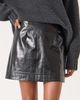 Hush Hush Crackle Patent Mini Skirt - 1