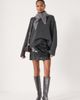Hush Hush Crackle Patent Mini Skirt - 3