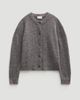 Hush Hush Crew Neck Boxy Wool Blend Cardigan - 2