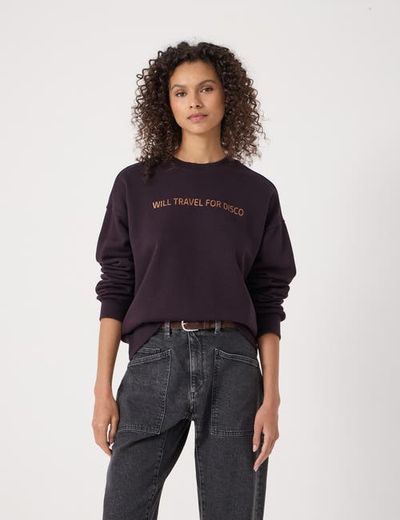Hush Hush Disco Embroidery Sweatshirt