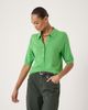 Hush Hush Fine Knit Short Sleeve Polo Top - 1