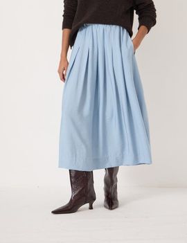 Hush Hush Ivy Pleated Air Flow Midi Skirt