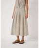 Hush Hush Ivy Pleated Stripe Midi Skirt - 1