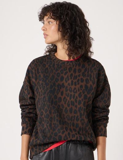 Hush Hush Leopard Print Sweatshirt