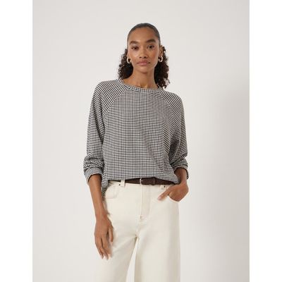 Hush Hush Matilda Gingham Raglan Top