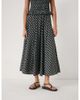 Hush Hush Mavi Godet Crinkle Midi Skirt - 1