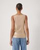 Hush Hush Metallic Scoop Neck Slub Vest - 5