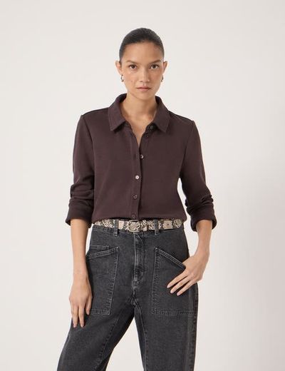 Hush Hush Noa Button A-Line Polo Top