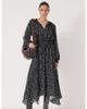 Hush Hush Odelia Printed Long Sleeve Chiffon Dress - 1