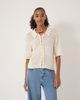 Hush Hush Pointelle Cotton Cardigan - 1